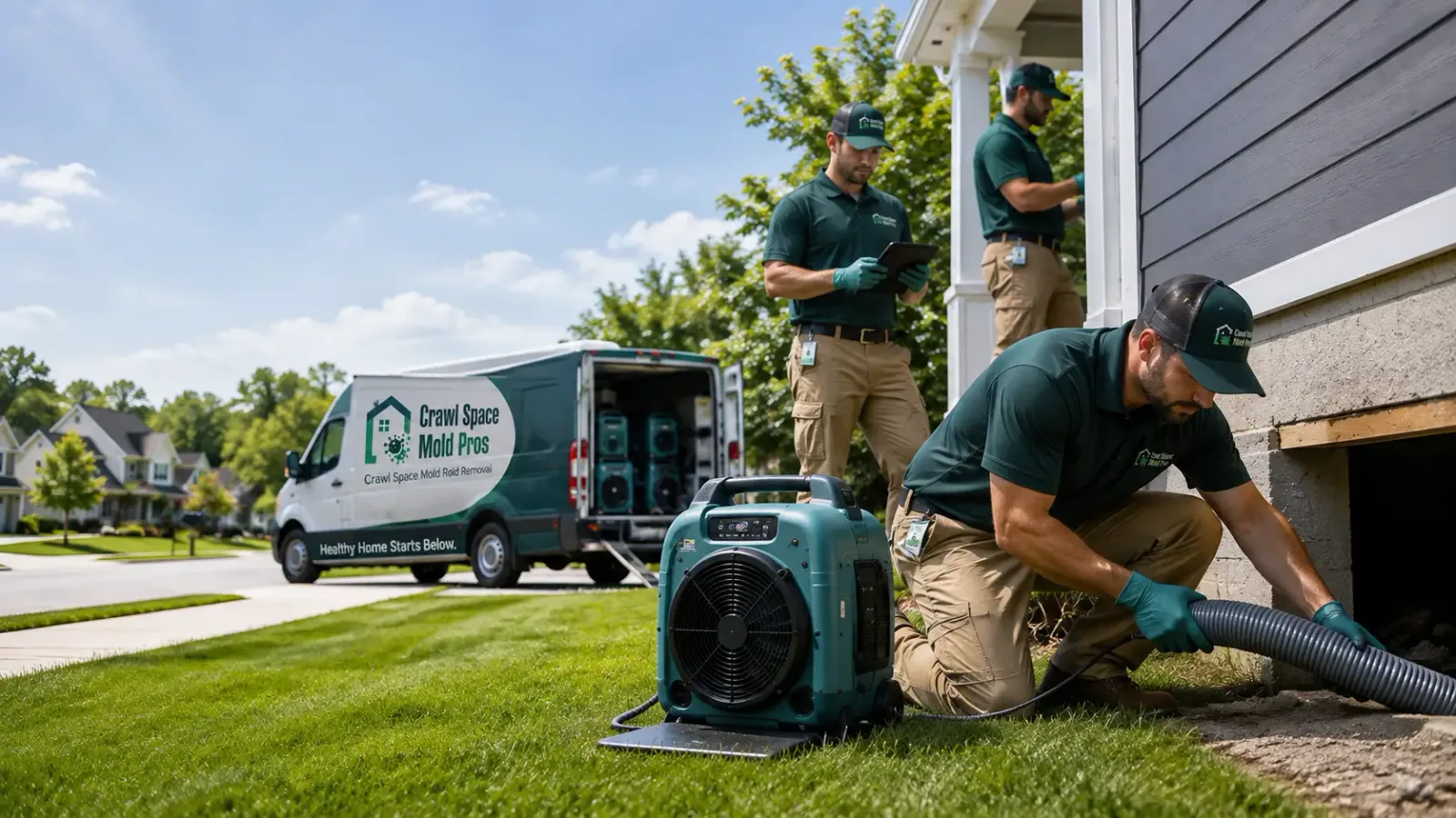 Crawl Space Mold Removal in Rushsylvania, OH